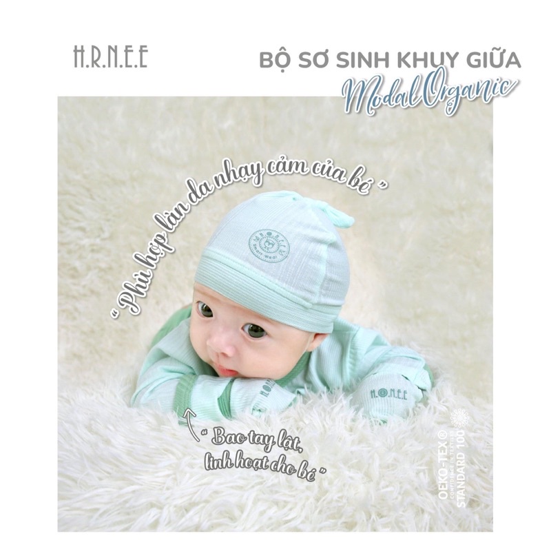 Set Mũ, bao tay, bao chân hrnee cho bé sơ sinh