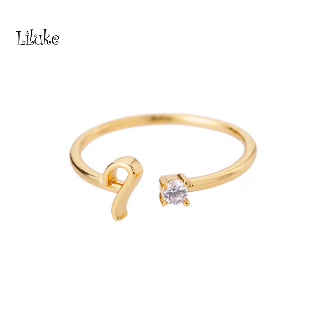 Nhẫn Ngón Tay Hợp Kim Khắc Chữ Thời Trang Cho Nữ