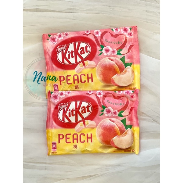 Bánh Kitkat Nhật Bản vị Đào 🍑 mới lạ, thơm ngon - bill hàng chuẩn air ✈️ từ Nhật về