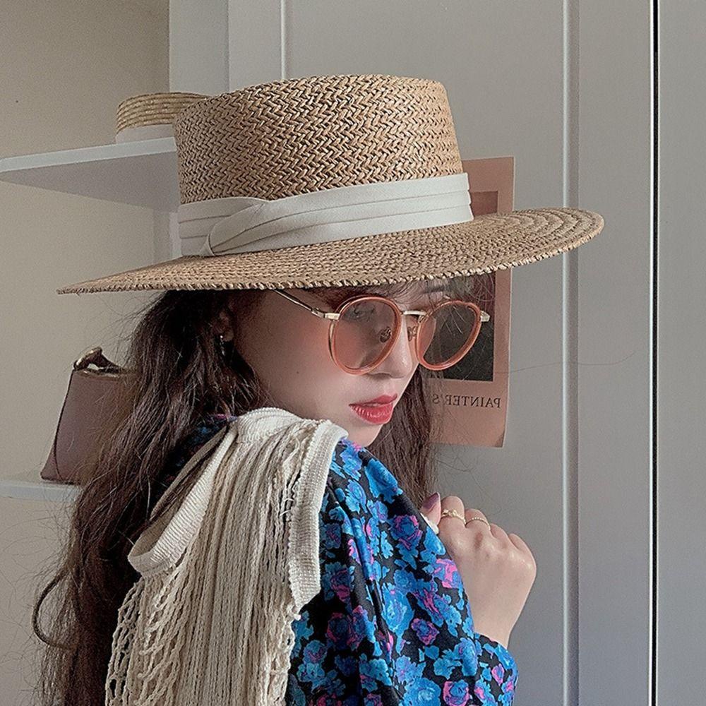 Mũ Cói Chống Nắng Đi Biển Mùa Hè Phong Cách Thời Trang Anh Quốc WMES15H