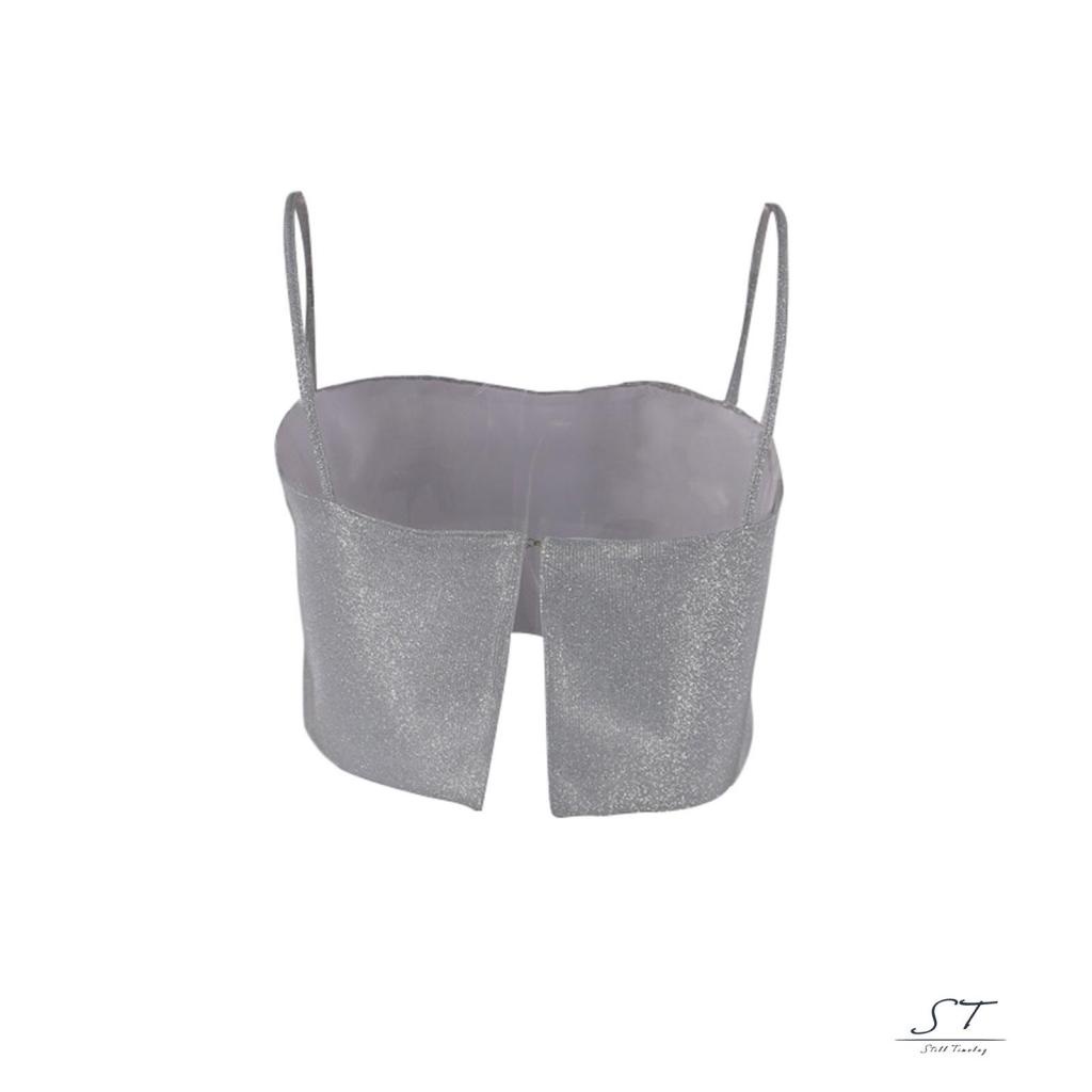 Áo Croptop Hai Dây CY03-Sexy Đính Kim Sa Gợi Cảm Thời Trang Mùa Hè Cho Nữ