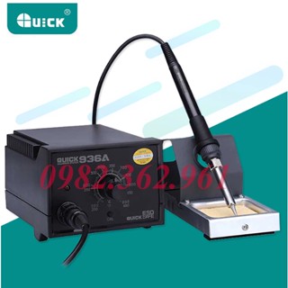  Máy hàn Quick 936A chính hãng máy hàn thiếc chỉnh nhiệt công suất 60w dải nhiệt 200 ~ 480 độ 