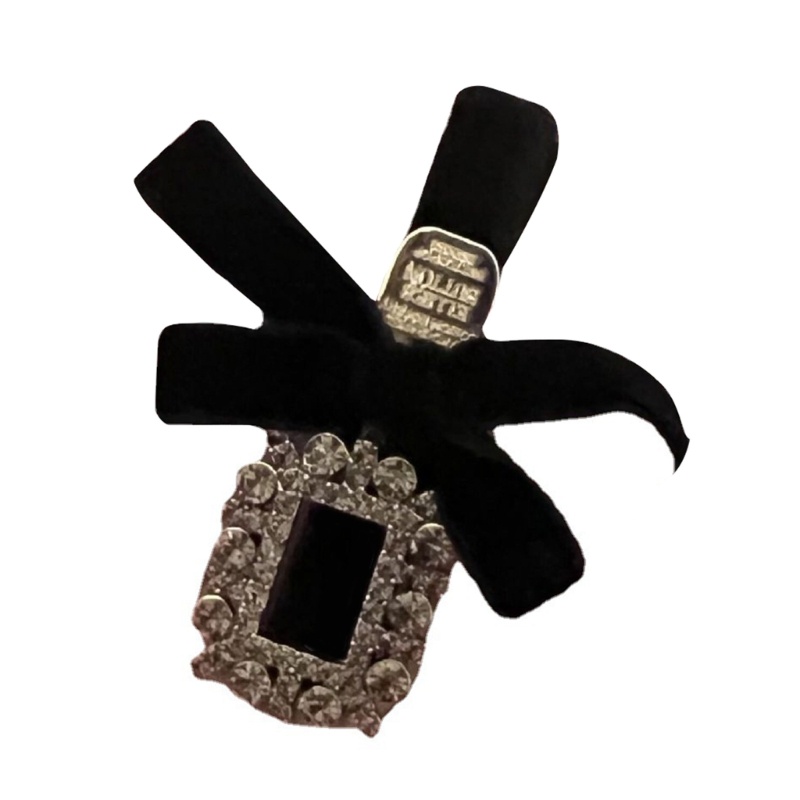 Kẹp Tóc Màu Đen Đính Đá Thời Trang Cho Nữ