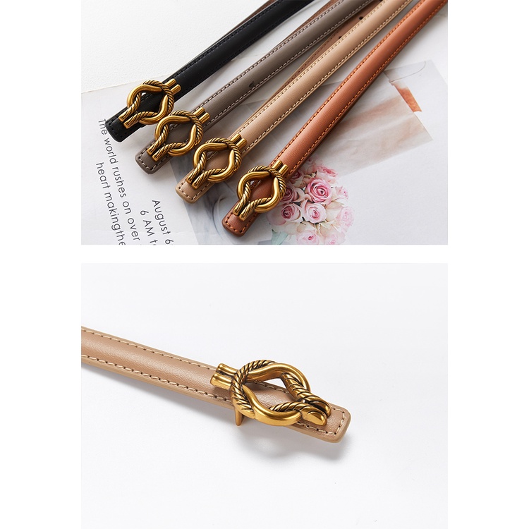 A721 Thắt lưng da bò hoạ tiết retro