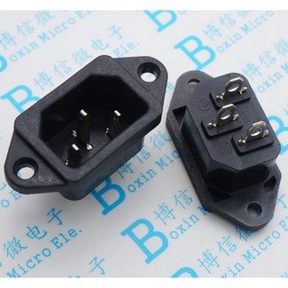Ổ cắm điện ac-04 3-pin và phụ kiện đi kèm