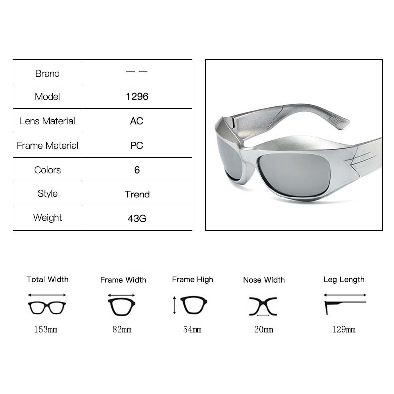 Kính Mát Y2K Chống Tia UV400 Thời Trang Cho Nam Và Nữ