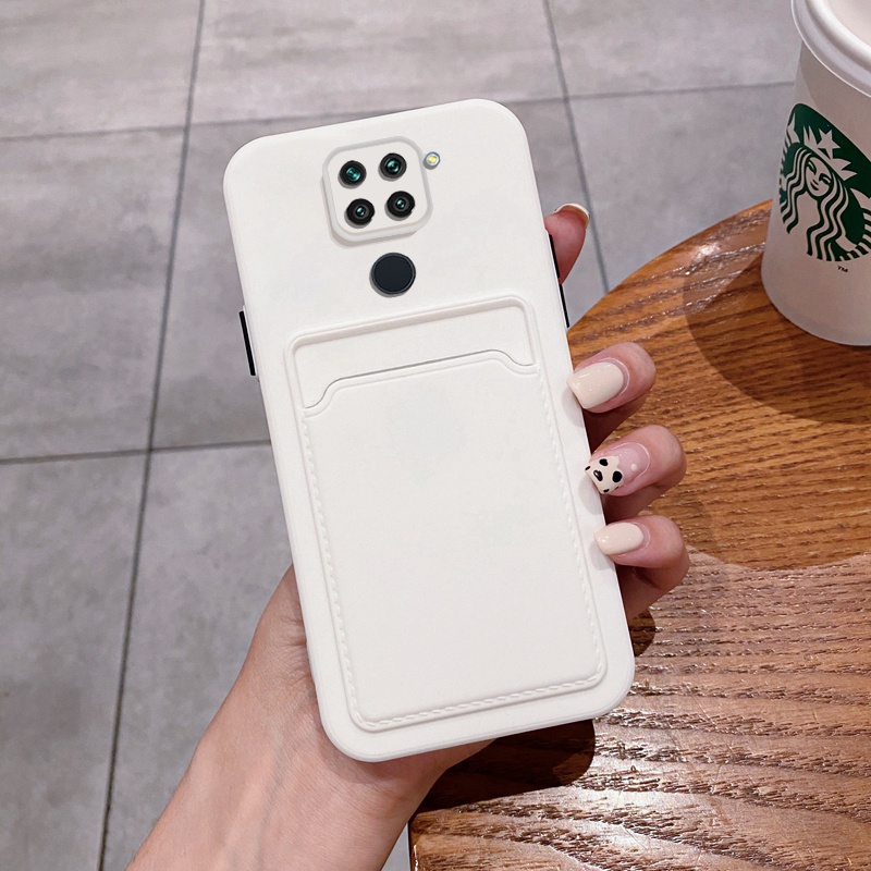 Ốp Điện Thoại Silicon Có Ngăn Đựng Thẻ Và Túi Khí Chống Rơi Cho Xiaomi Redmi Note 9 9S 9 Pro Max
