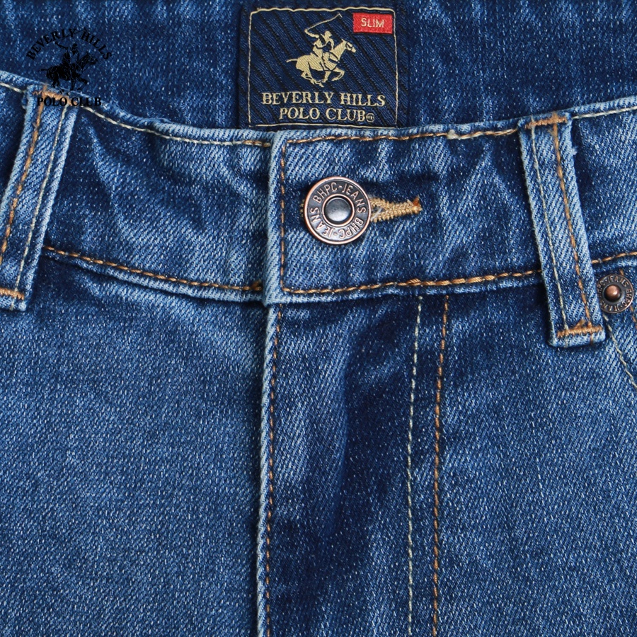 Beverly Hills Polo Club - Quần short Nam Slim Fit Xanh nhạt BU- BHPC QJSS22V004