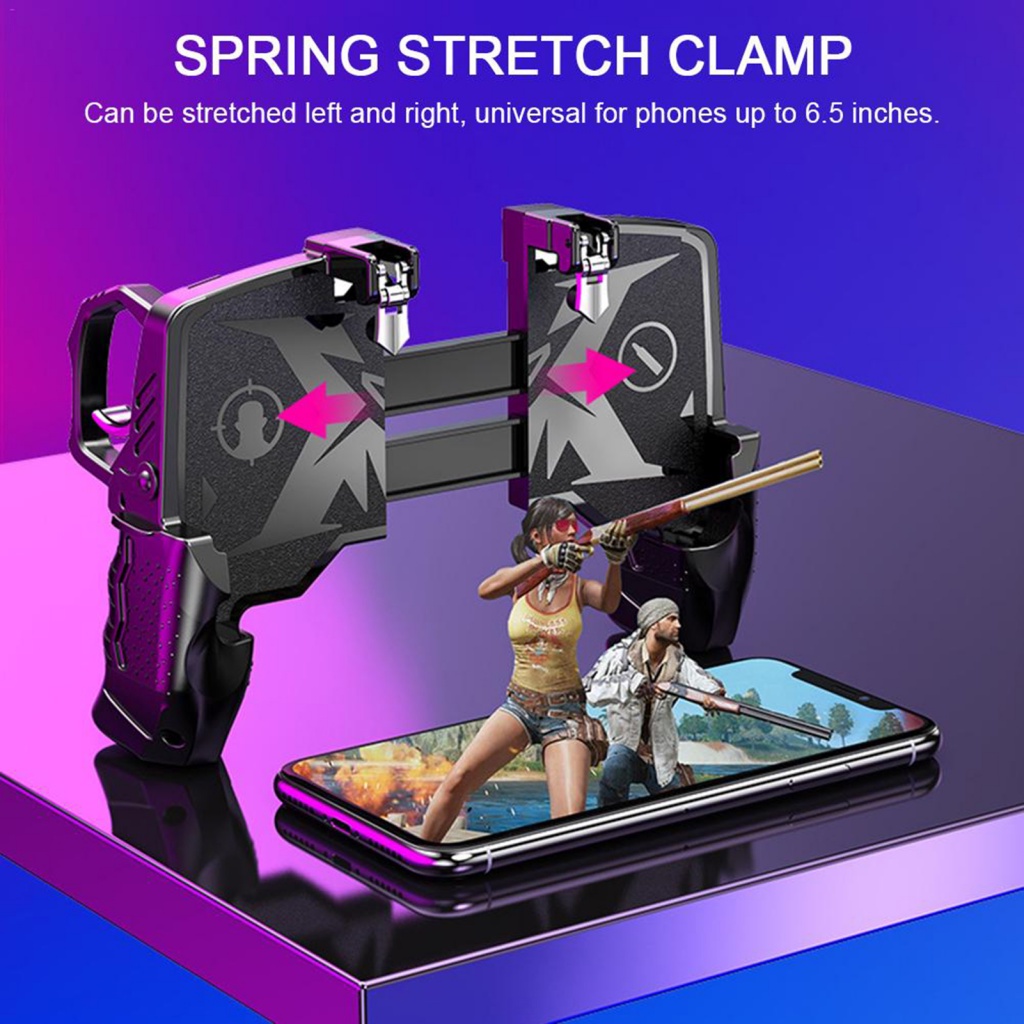 Tay Cầm Chơi Game ABS Bốn Ngón Hình Hoa Hướng Dương Đa Năng Cho Điện Thoại