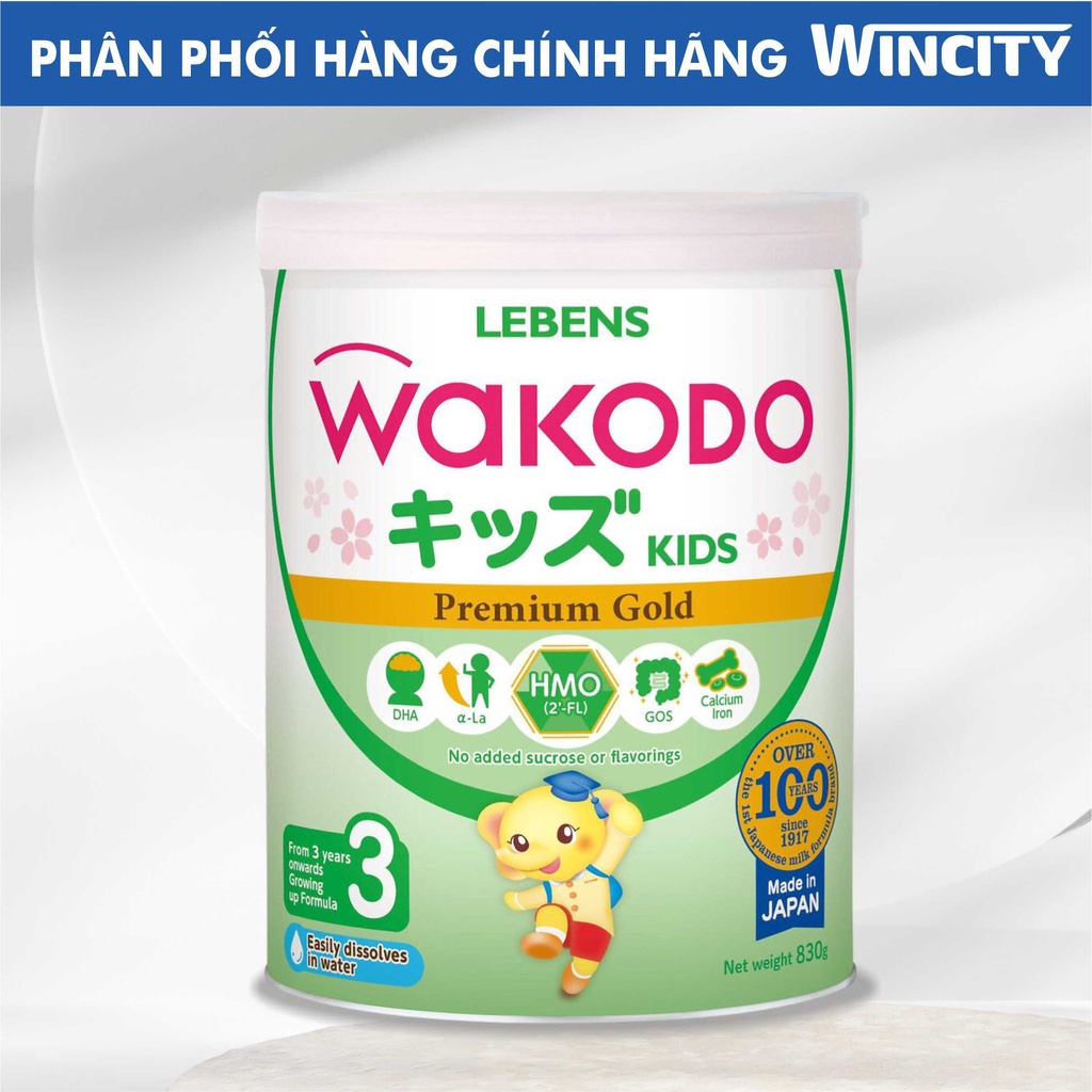 Sữa Nhật nhập khẩu Wakodo  830g  số 0-1-2-3. Date mới nhất 2025