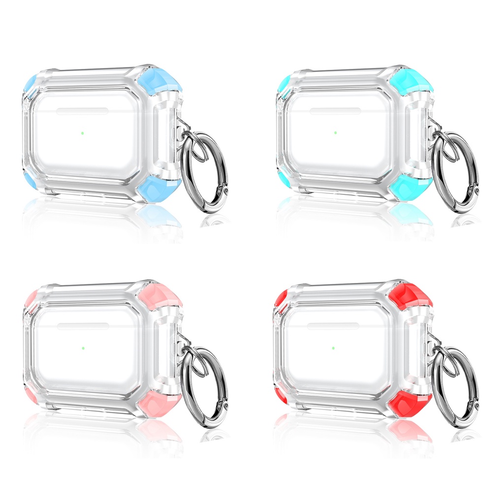 Vỏ bảo vệ hộp sạc tai nghe LENOVO trong suốt họa tiết hoa hướng dương chống rơi dễ tháo rời thích hợp cho AirPods Pro 3