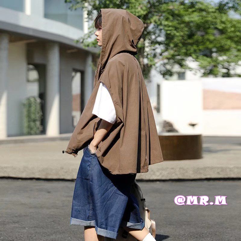 Áo Khoác Có Nón Trùm Không Tay Thời Trang Mùa Hè Phong Cách Mới Đơn Giản Dễ Phối Đồ | BigBuy360 - bigbuy360.vn