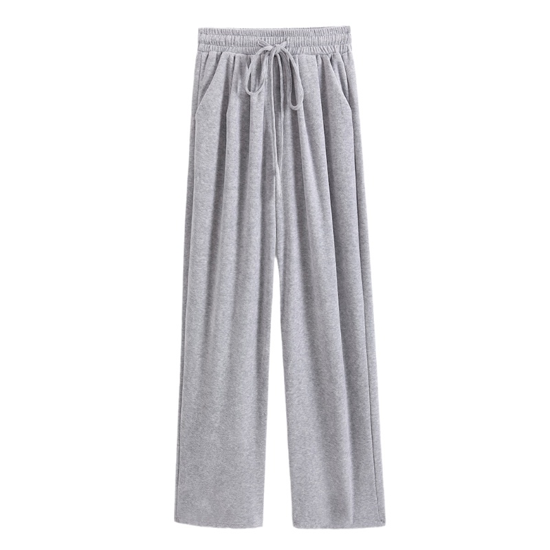 SUXI Quần ống rộng Lưng Cao Thiết Kế Đơn Giản Thời Trang Cho Nữ