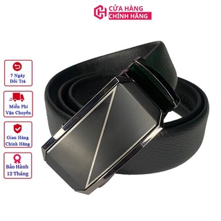 Thắt lưng nam cao cấp da thật khóa tự động BrunoDHshop TL0022