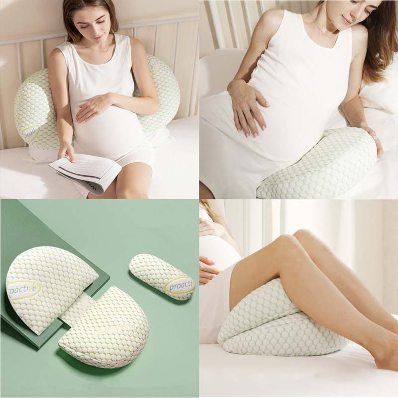 Gối Bầu Cánh Tiên Chữ U Cao Cấp Bidole Giảm Đau Lưng Và Ngủ Ngon Đai Đỡ Bụng Bầu Vải Mềm Mịn Giảm Áp Lực Cho Bà Bầu