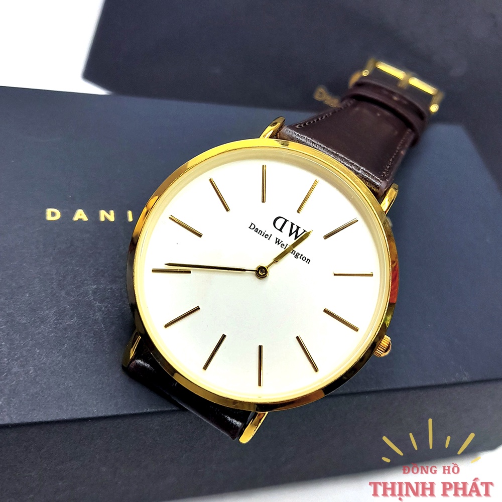 Đồng hồ Nam D.aniel W.ellington D.W Dây Da Thời Trang Case 42mm