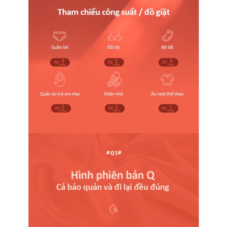 Máy Giặt Mini Youpin Bằng Sóng Siêu Âm Khử Trùng Đồ Lót / Vớ Cho Nữ - Máy Giặt Mini Gấp Gọn, Giặt Đồ Cho Bé Dung Tích 6L