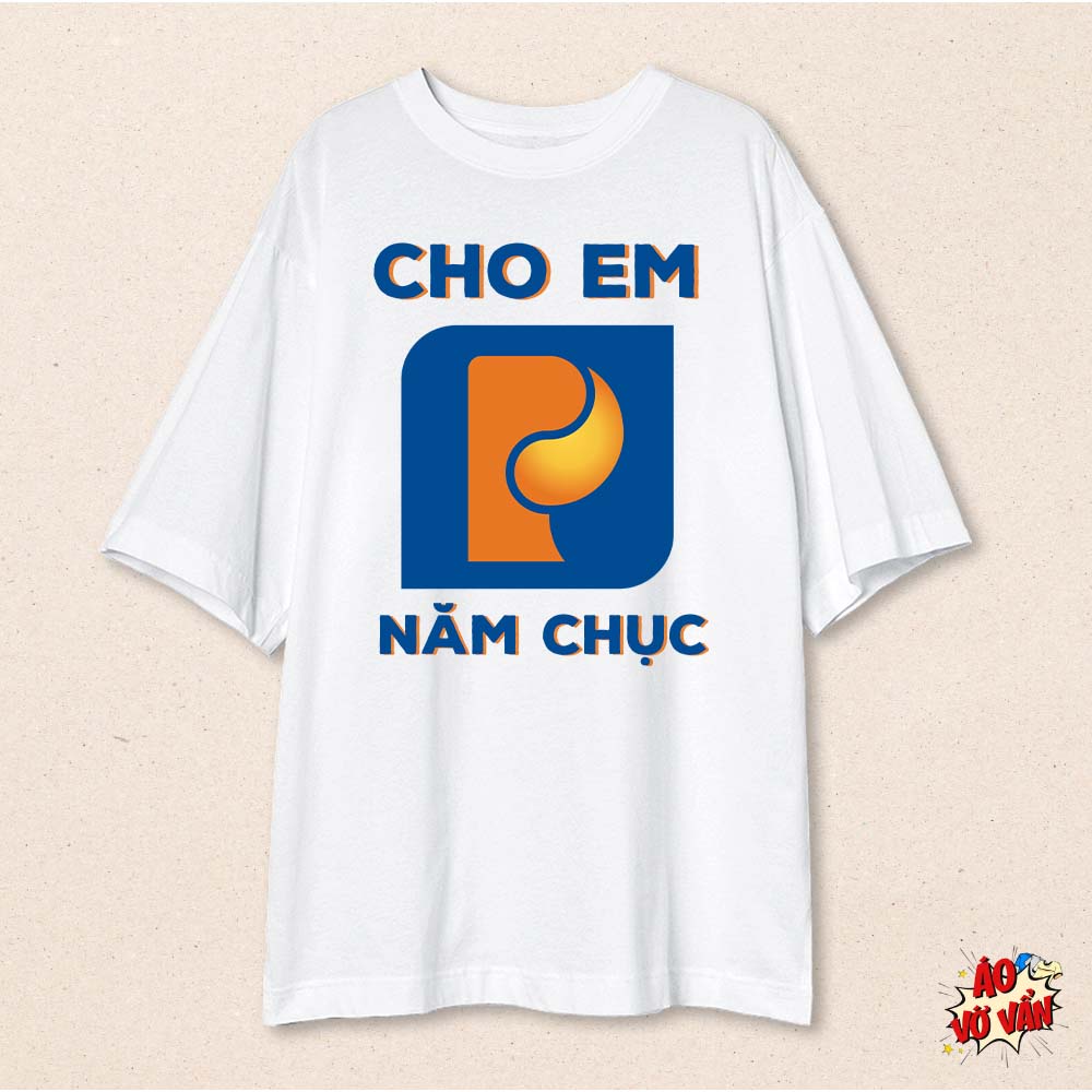 Áo Thun Local brand oversize Cotton 100% Cho Em Đầy Bình - Nửa Bình | Áo Vớ Vẩn