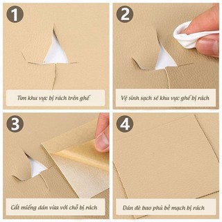 Da pu tự dính dán ghế sofa, dán nội thất