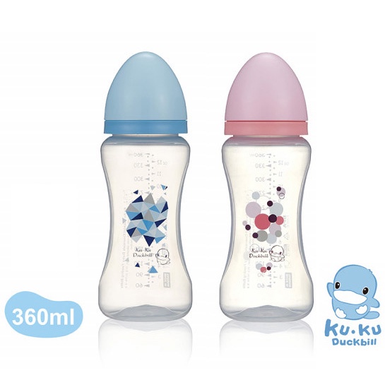 BÌNH SỮA CỔ RỘNG NHỰA PP KUKU KU5932 - 360ML