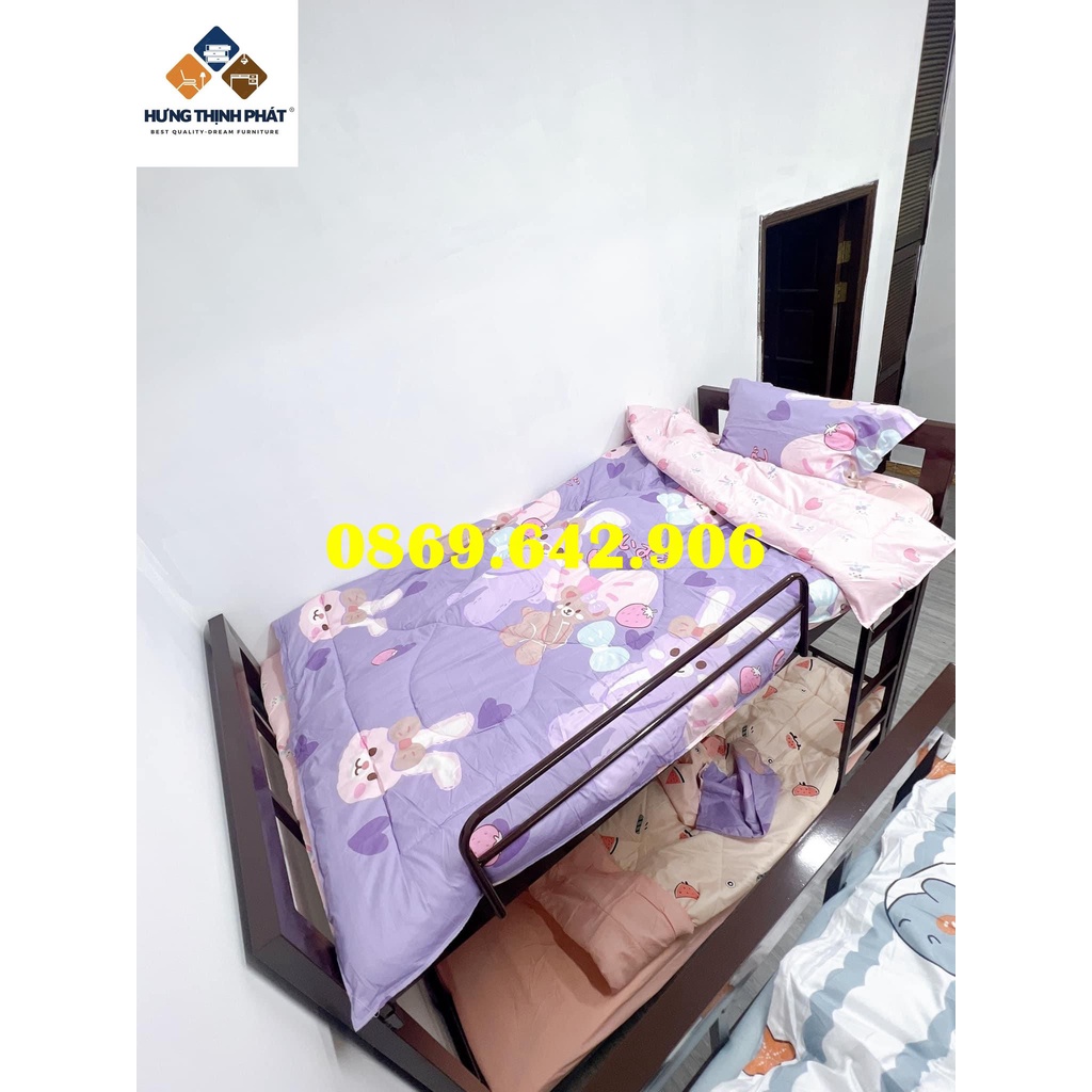 GIƯỜNG TẦNG BẰNG SẮT HỘP VUÔNG MIỄN PHÍ SHIP VÀ LẮP RÁP  cao cấp.  sdy.