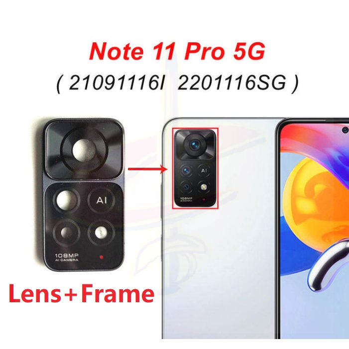 Khung Bảo Vệ Ống Kính Máy Ảnh Thay Thế Chuyên Dụng Cho Redmi Note 11 Pro + 11S
