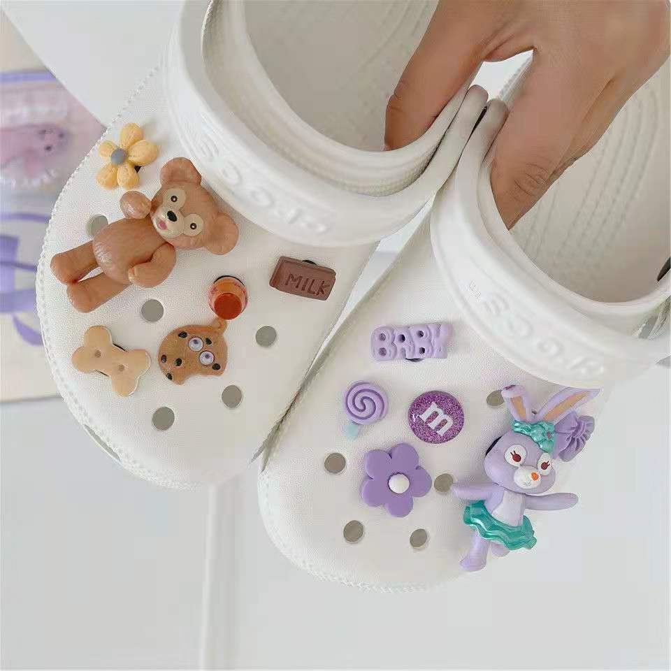 Ghim Cài Giày Crocs Hình Gấu Kaws / Thỏ StellaLou Jibbits Toy Story Buzz Lightyear Jibitz Croc Thời Trang Cho Nữ