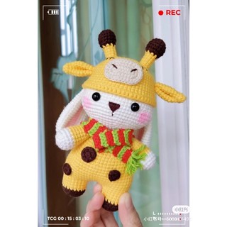Thỏ mũ ếch( thỏ mũ hưu ) HandMade