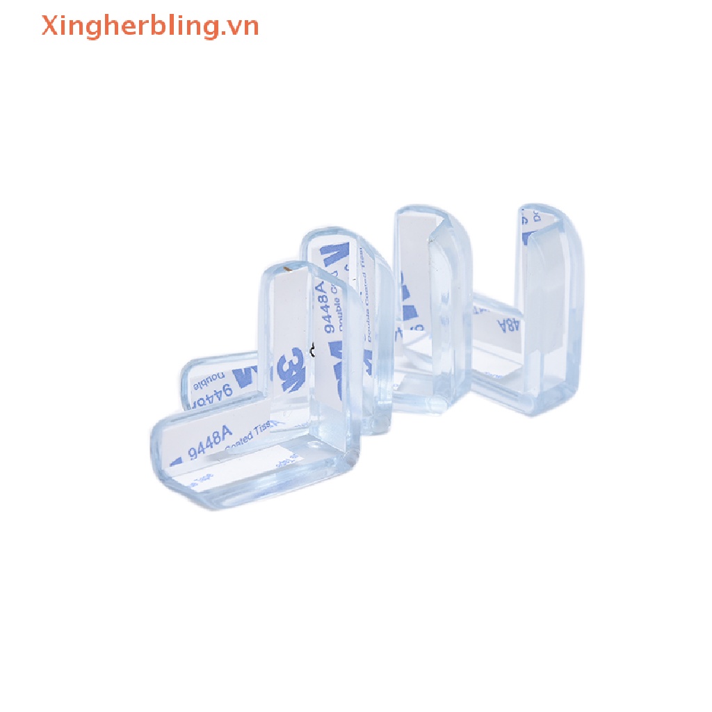 Set 4 Đệm Cao Su Trong Suốt Bọc Cạnh Bàn Bảo Vệ An Toàn Cho Bé