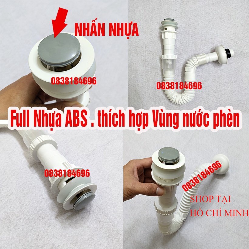 Bộ xả lavabo ruột gà nhấn màu xám đẹp. bộ xả ruột gà nhấn xám