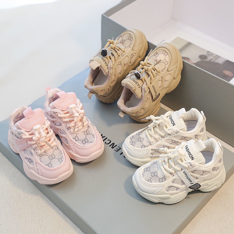 Giày Thể Thao Cho Bé Trai Bé Gái Từ 4 - 12 Tuổi Vải Lưới Thoáng Khí Kháng Khuẩn êm chân Năng Động