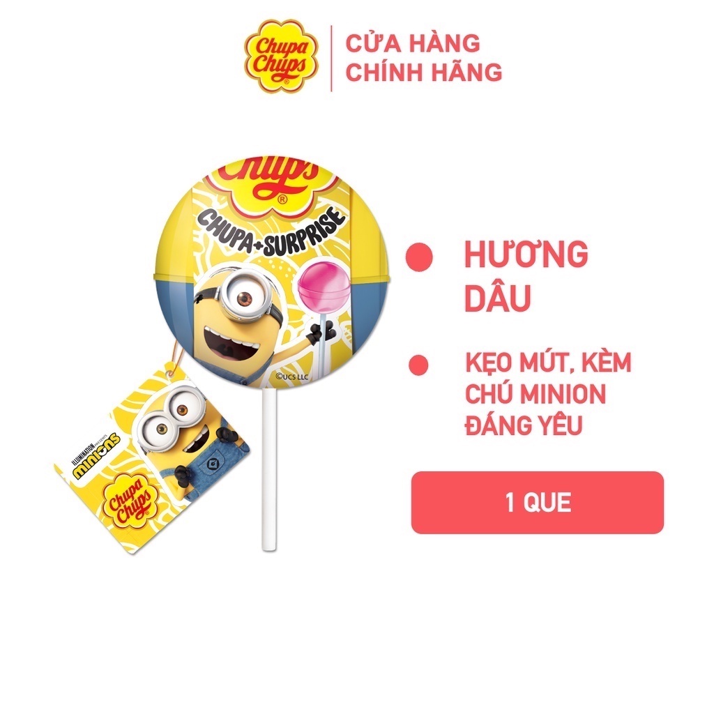 Kẹo mút Chupa Chups Surprise Hương Dâu