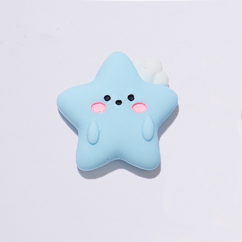 Set 10 Gói Keo Dán Trang Trí Ốp Điện Thoại Hình Đám Mây / Mặt Trời / Ngôi Sao Hoạt Hình Diy