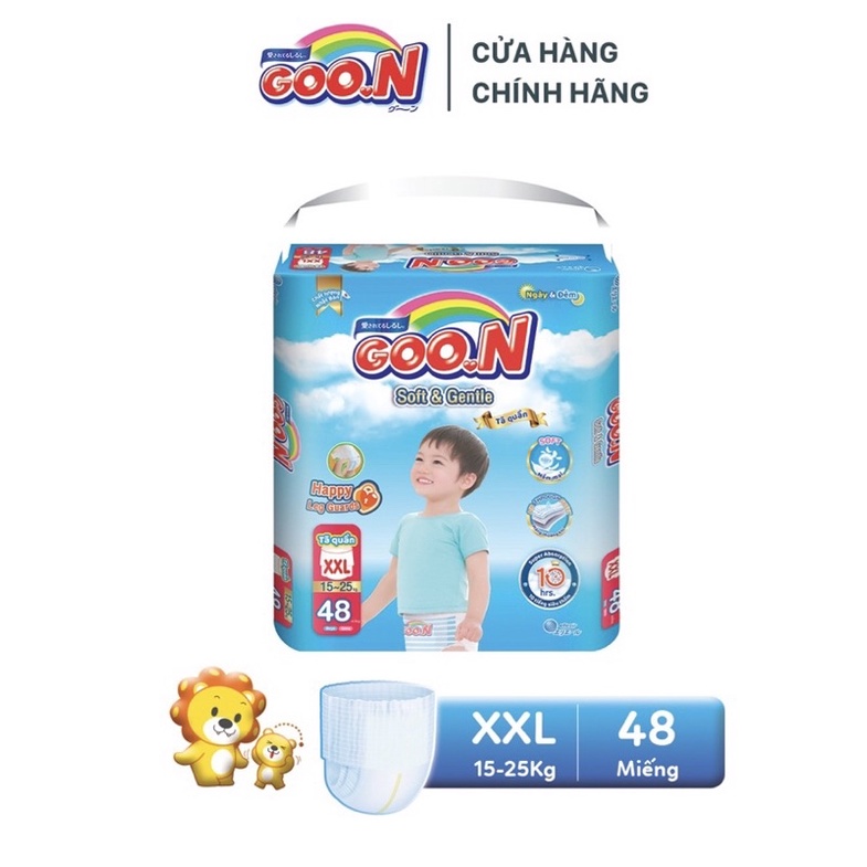 Bỉm goon soft and Gentle, quần M58/L52/XL50/XXL48. goon friend xl và xxl