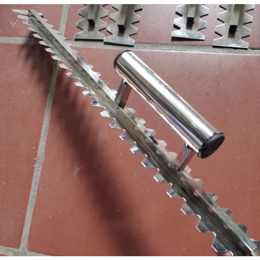 Bay răng cưa, bàn răng cưa ốp lát gạch inox 304 chắc chắn,bền