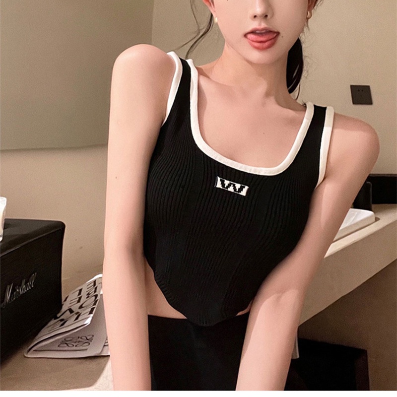 Áo hai dây SUXI có mút đệm ngực thời trang mùa hè quyến rũ cho nữ