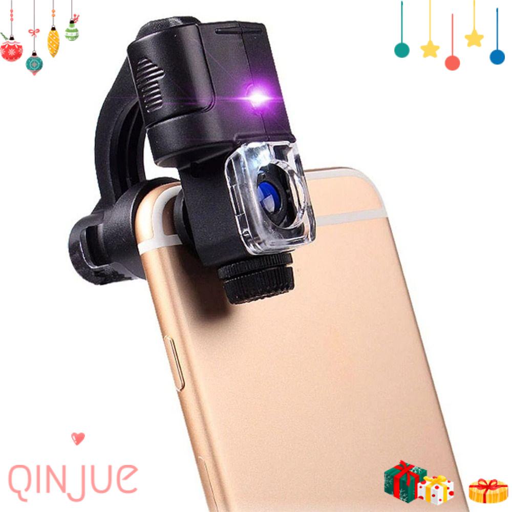 Kính Hiển Vi Dạng Kẹp Phóng Đại 90 Lần Ánh Sáng UV Cho Điện Thoại Thông Minh