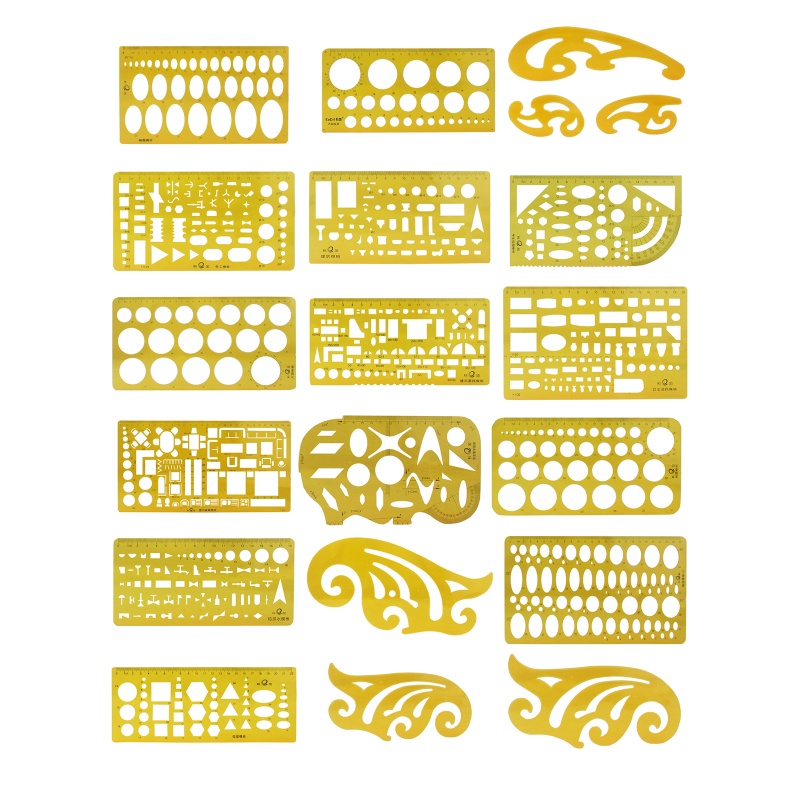 Thước Đo Vẽ Hình Học Bằng Nhựa Chuyên Dụng