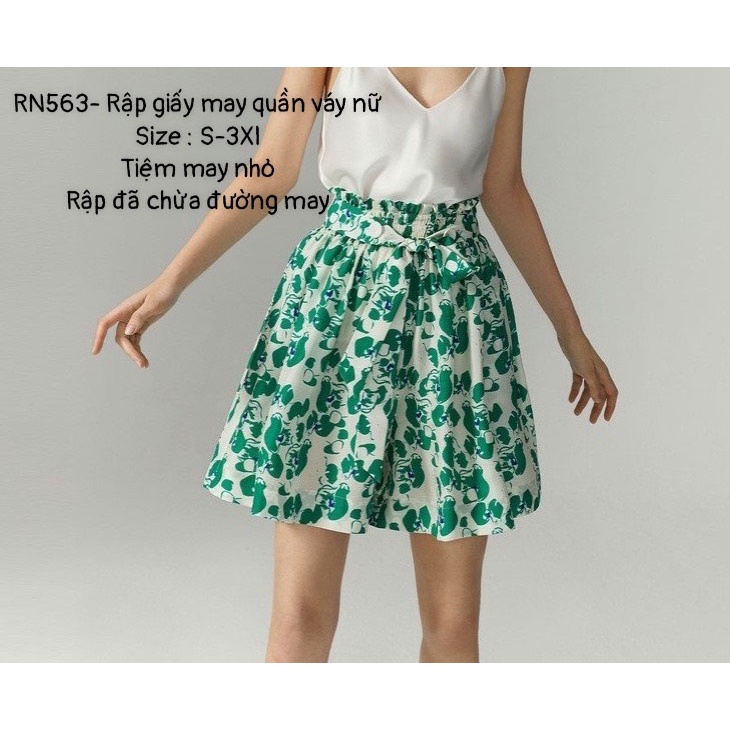 RN563_Rập giấy may quần váy nữ