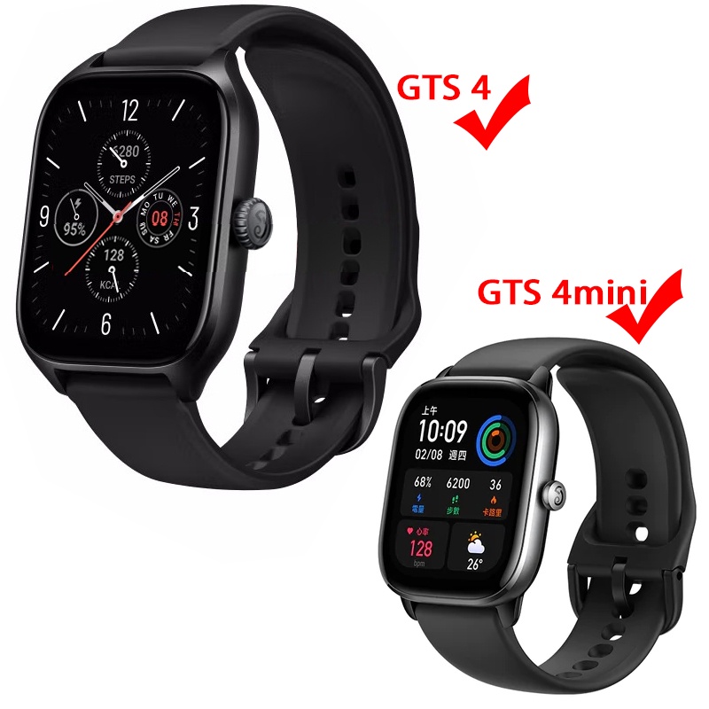 Dây Đeo Bằng silicone Nhiều Màu Cho Đồng Hồ Thông Minh Huami Amazfit GTS 4 Mini