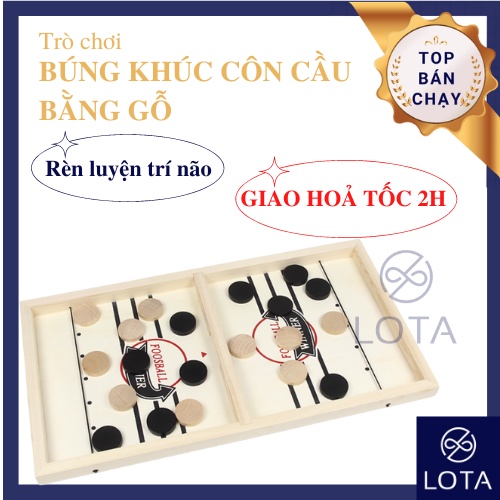 TRÒ CHƠI CỜ BÚNG KHÚC CÔN CẦU BẰNG GỖ game đối kháng bắn cờ foosball winner