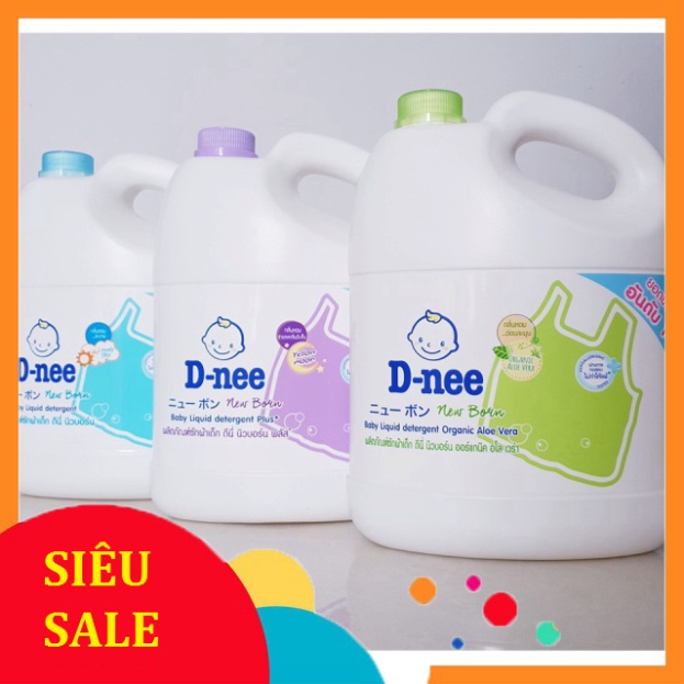 Nước giặt quần áo em bé Dnee 3000ml (Chính hãng có tem Đại Thịnh)