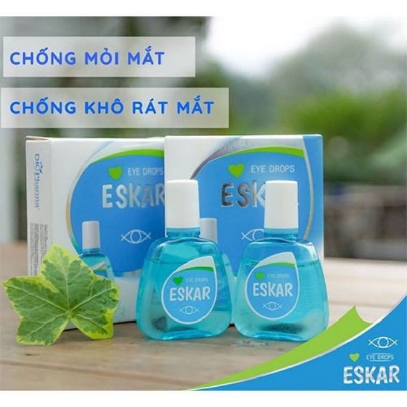 Dung dịch nhỏ mắt Eskar chống mỏi mắt, khô rát mắt