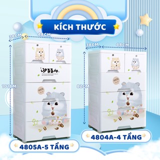 Tủ nhựa 5 tầng, 4 tầng, tủ nhựa cho bé Nhựa Nguyên sinh