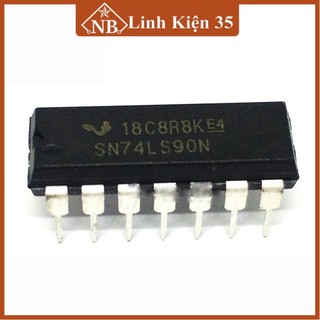 Đếm thập phân 74LS90 DIP14 (Decade counter DIP14)