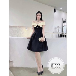 BIGSIZE Đầm tafta phối D1096