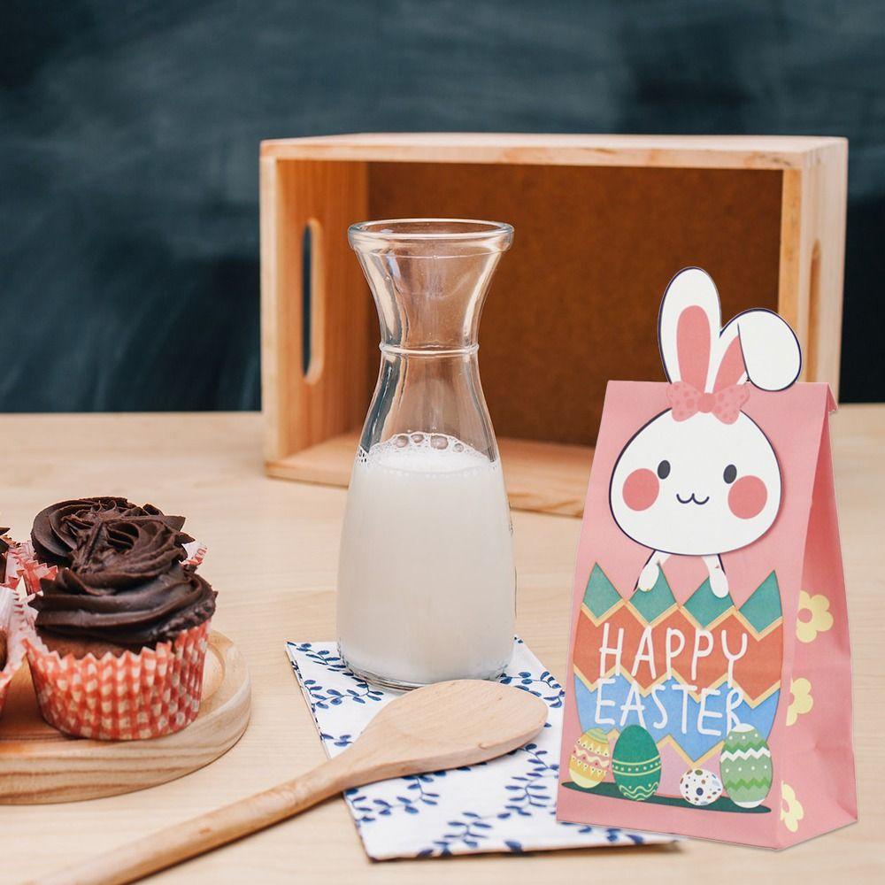 CHOOKEY Bộ 24 Túi Giấy Đựng Kẹo Hình Thỏ Phục Sinh Dễ Thương
