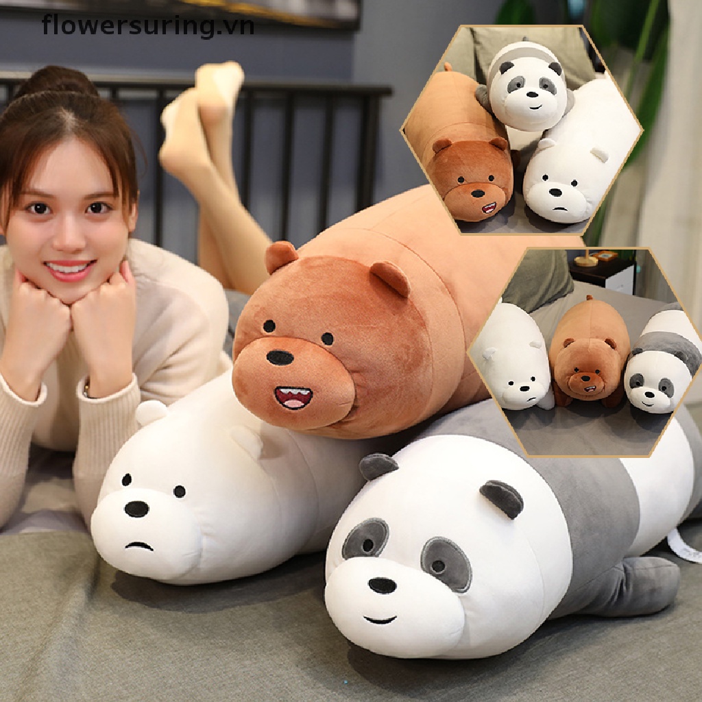 Gấu Bông 25cm We Bare Bears Mềm Mại Trang Trí Nhà Cửa