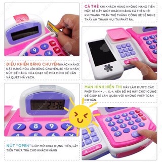 Máy tính tiền siêu thị hello kitty và giỏ hàng