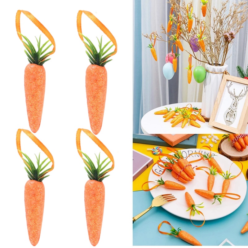 Cà Rốt Mini Bằng Xốp 6.5cm Dễ Thương Trang Trí Cửa Sổ